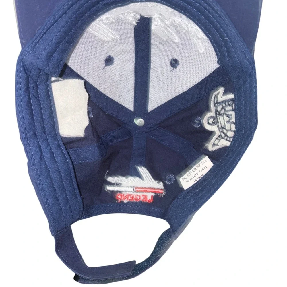 Monaco Legend Hat Cap Mens Blue Embroidered Monte Carlo Formula 1 Strapback